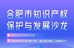 報名！合肥市知識產(chǎn)權(quán)保護(hù)與發(fā)展沙龍將于12月14日舉辦