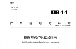 7月18日截止！廣東省地方標(biāo)準(zhǔn)《數(shù)據(jù)知識產(chǎn)權(quán)登記指南（送審稿）》征求意見