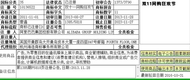 再議“雙十一”商標：為什么一個“防御性商標”最后卻備受道德譴責？