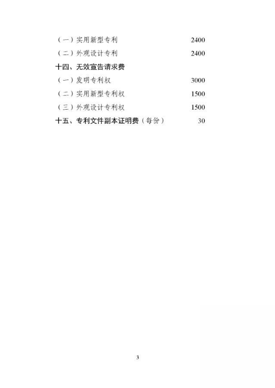 國家發(fā)改委、財政部：重新核發(fā)專利收費標準（附價格）