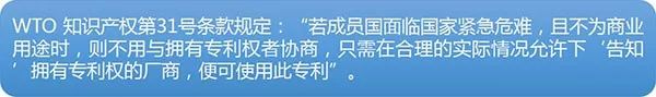 「抗流感藥」的專利保護(hù)與強(qiáng)制許可