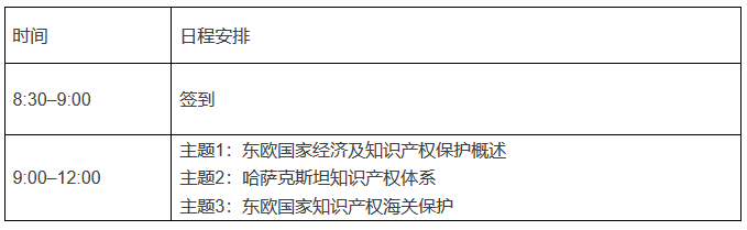 舉辦“一帶一路與知識產權系列公開課——走進東歐”的通知