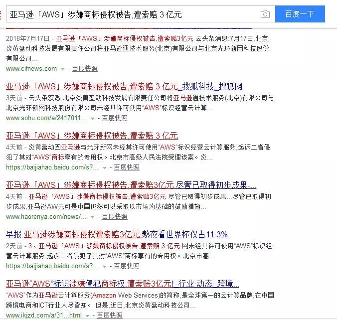 遭索賠 3 億元？亞馬遜「AWS」涉嫌商標(biāo)侵權(quán)被告