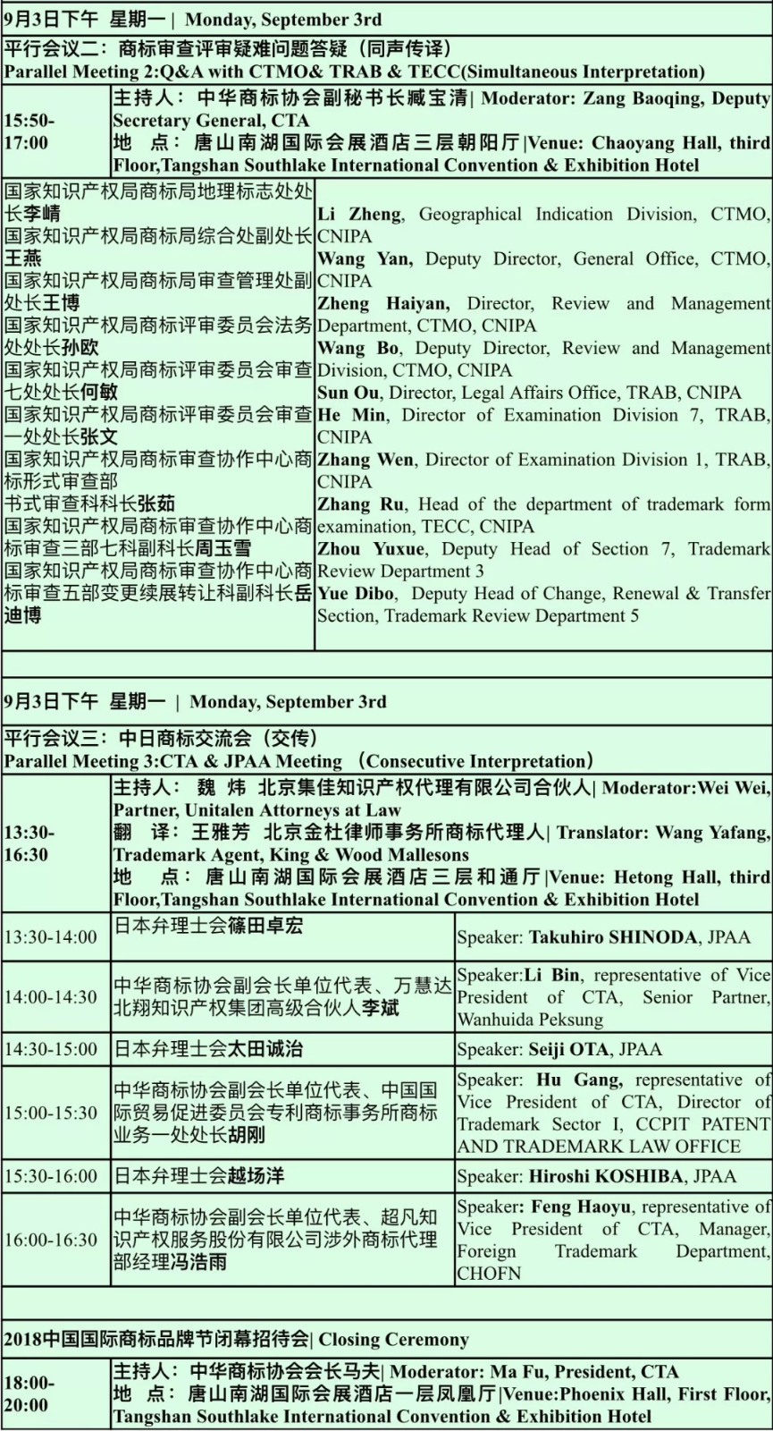 2018中國國際商標(biāo)品牌節(jié)（議程全文）