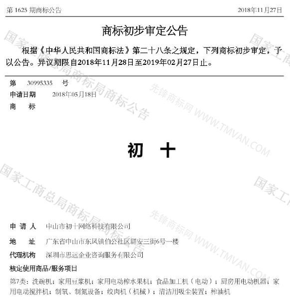 “吾沒想稻；糕手云集”等商標公告中有意思的商標