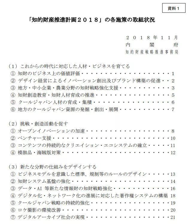 一文讀懂日本《2018年知識產(chǎn)權(quán)推進(jìn)計(jì)劃》政策實(shí)施狀況報(bào)告