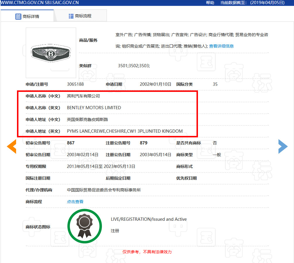 賓利汽車(chē)申請(qǐng)300余件賓利商標(biāo)，被認(rèn)定為非正常申請(qǐng)！什么情況？