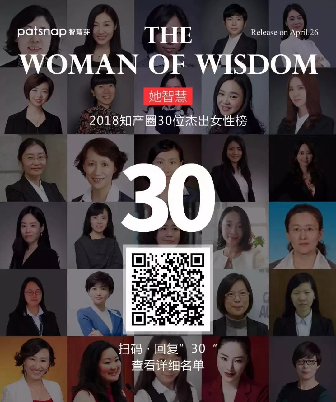 征集 | 2019 知產(chǎn)圈 30 位杰出女性：她智慧，她力量！