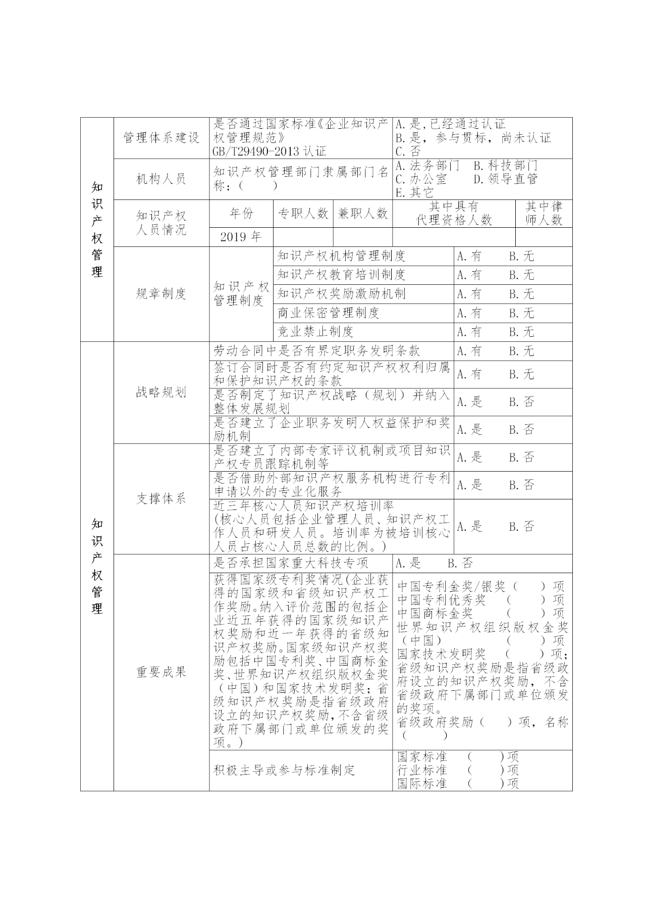 國(guó)家知識(shí)產(chǎn)權(quán)示范企業(yè)和優(yōu)勢(shì)企業(yè)典型案例征集遴選和年度考核工作開始！