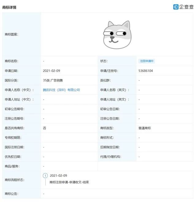 騰訊申請注冊多個“狗頭”商標，網(wǎng)友吐槽：要把企鵝換成旺財？