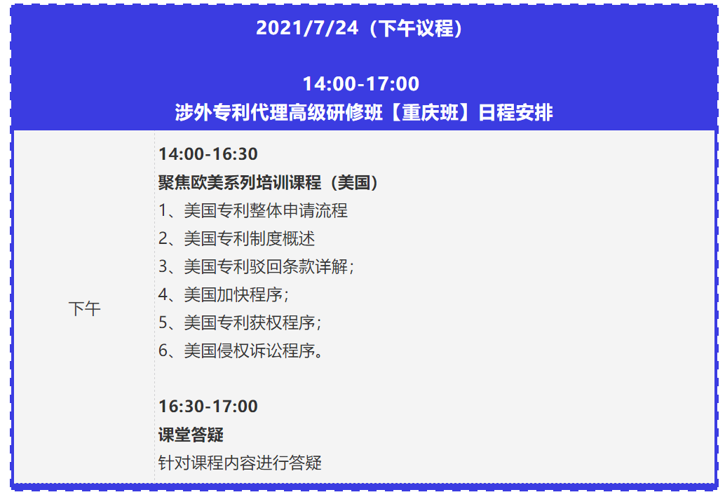 證書公布！2021年「涉外專利代理高級研修班【重慶站】」來啦！