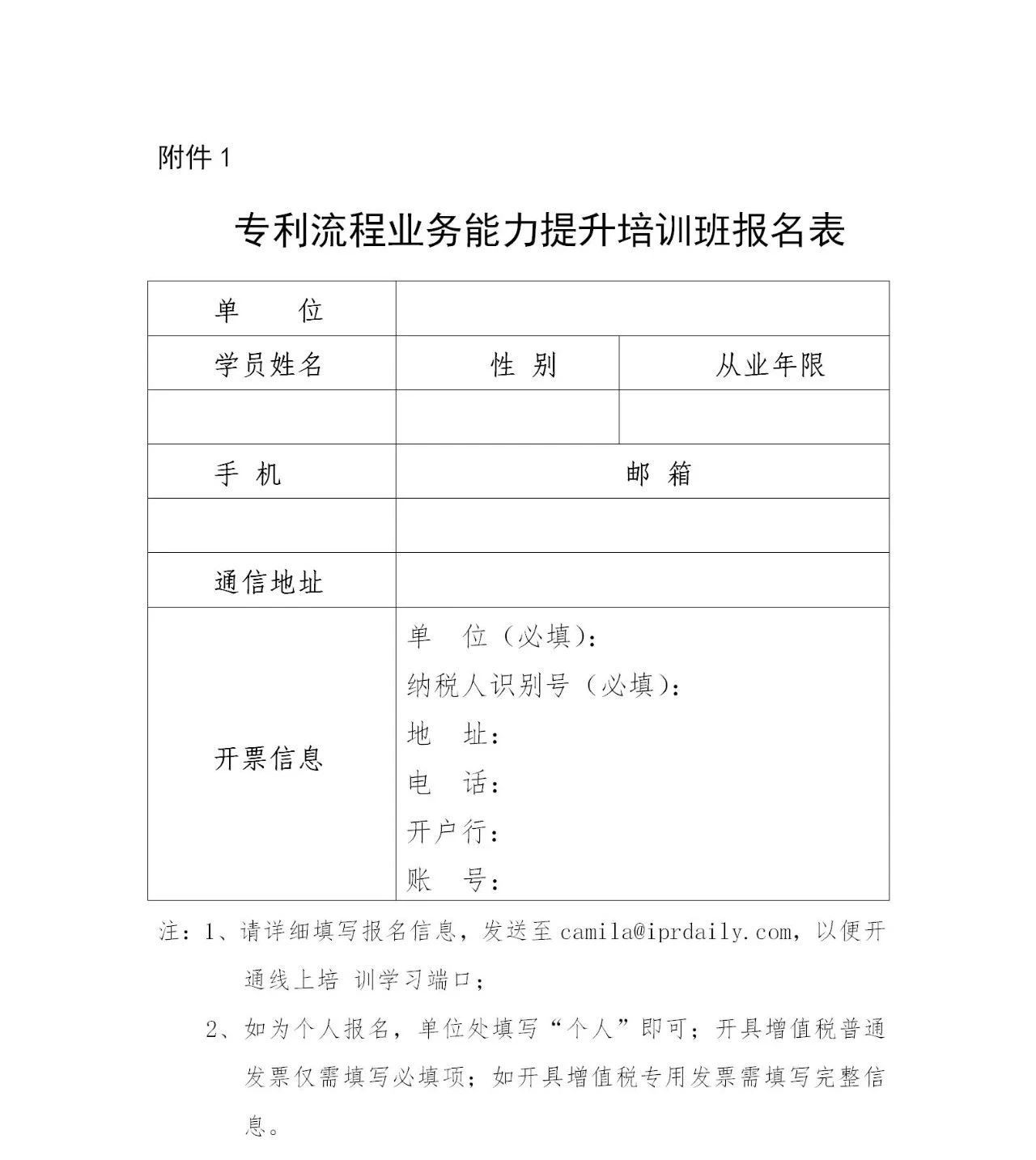 報(bào)名！「專(zhuān)利流程業(yè)務(wù)能力提升培訓(xùn)班」開(kāi)班啦！