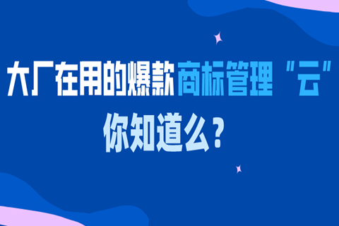 大廠在用的爆款商標(biāo)管理“云”中臺(tái)，你知道么？