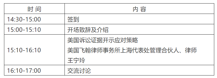 海外知識(shí)產(chǎn)權(quán)保護(hù)系列主題沙龍之美國(guó)訴訟證據(jù)開(kāi)示應(yīng)對(duì)策略