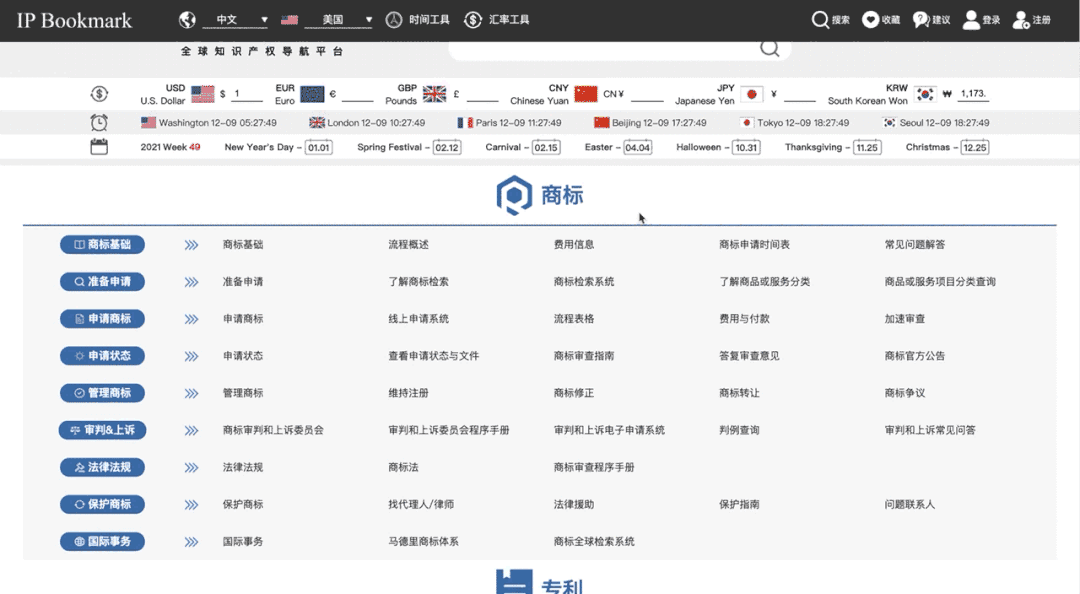 代理人的提效神器，全球知識(shí)產(chǎn)權(quán)導(dǎo)航平臺(tái)IP Bookmark來襲！