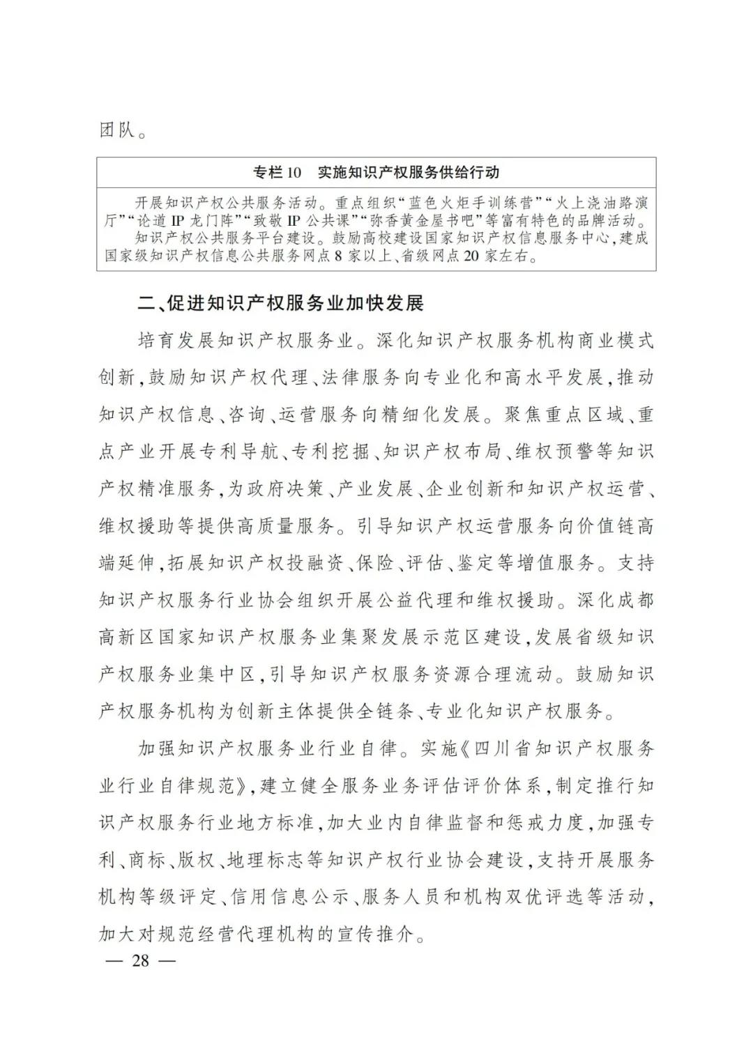 《四川省“十四五”知識(shí)產(chǎn)權(quán)保護(hù)和運(yùn)用規(guī)劃》全文發(fā)布！