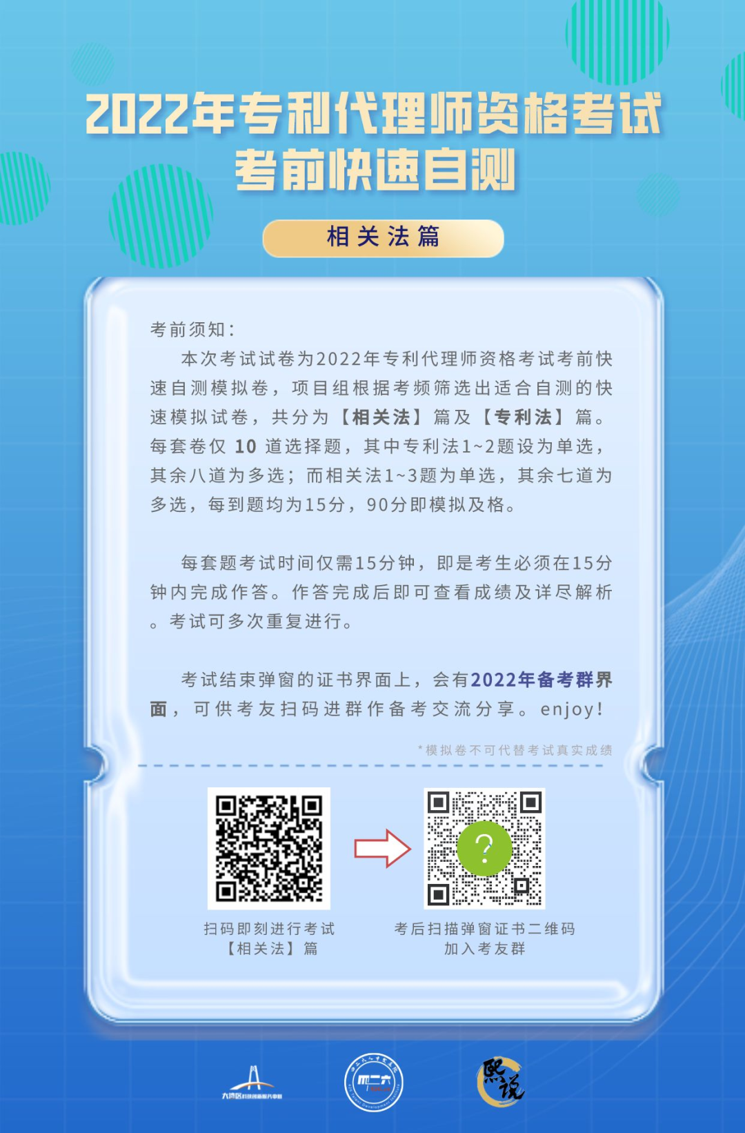 叮！請查收2022年專利代理師資格考試考前復(fù)習(xí)指南（三重福利大公開）