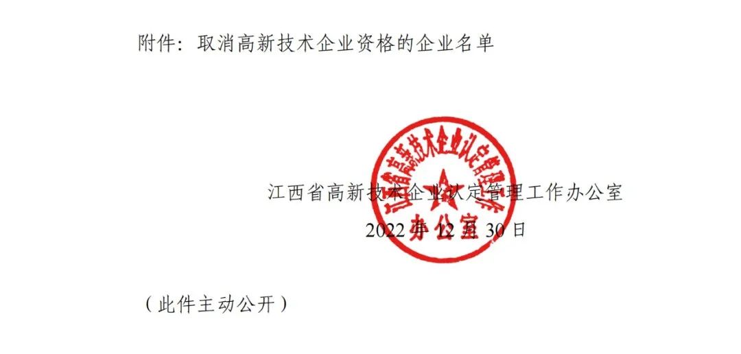 218家企業(yè)被取消企業(yè)高新技術(shù)資格，追繳5家企業(yè)已享受的稅收優(yōu)惠及獎(jiǎng)勵(lì)等！