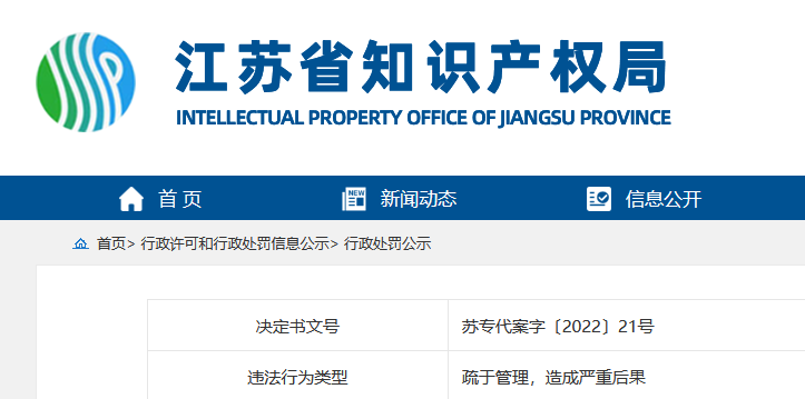 兩家代理機(jī)構(gòu)因代理1960件非正常專利申請被罰10萬！