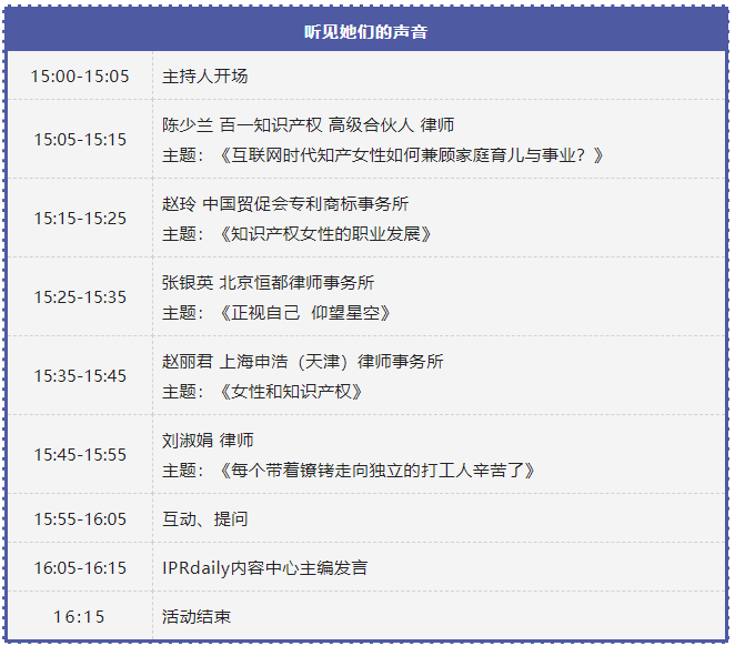 聽見她們的聲音！IPR Daily作者“見字不如見面”線上沙龍分享會周日舉行