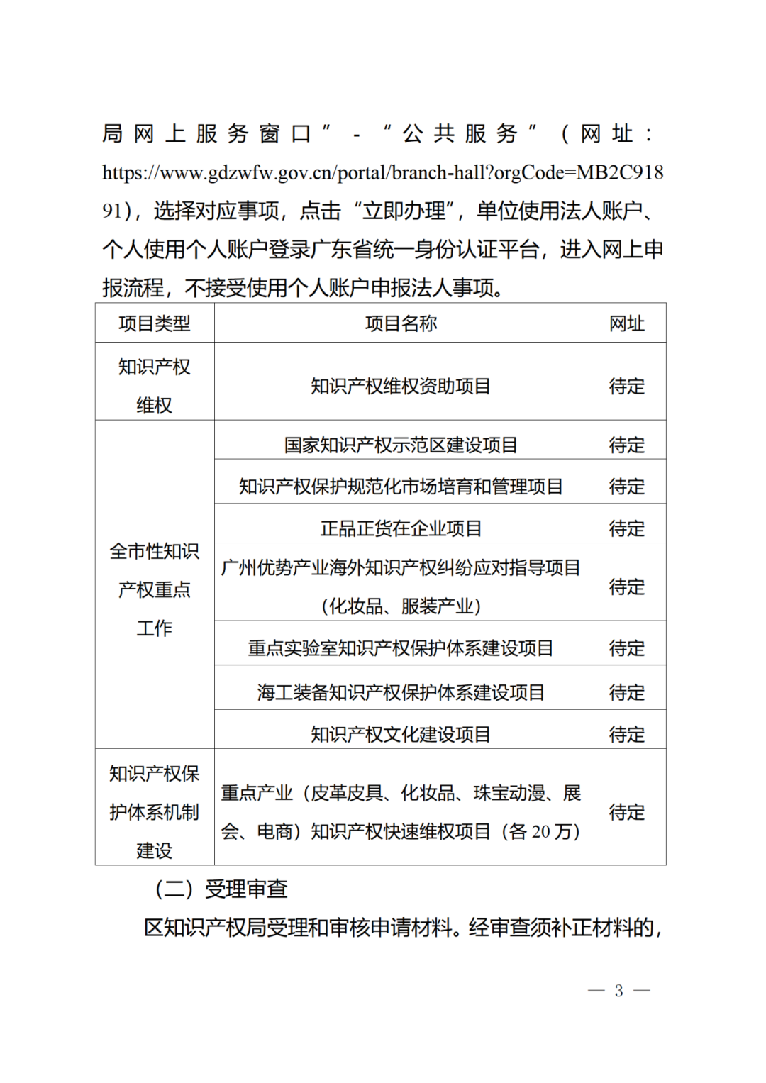 征求意見！《2024年度廣州市知識產(chǎn)權(quán)工作專項資金（發(fā)展資金）保護類項目申報指南》