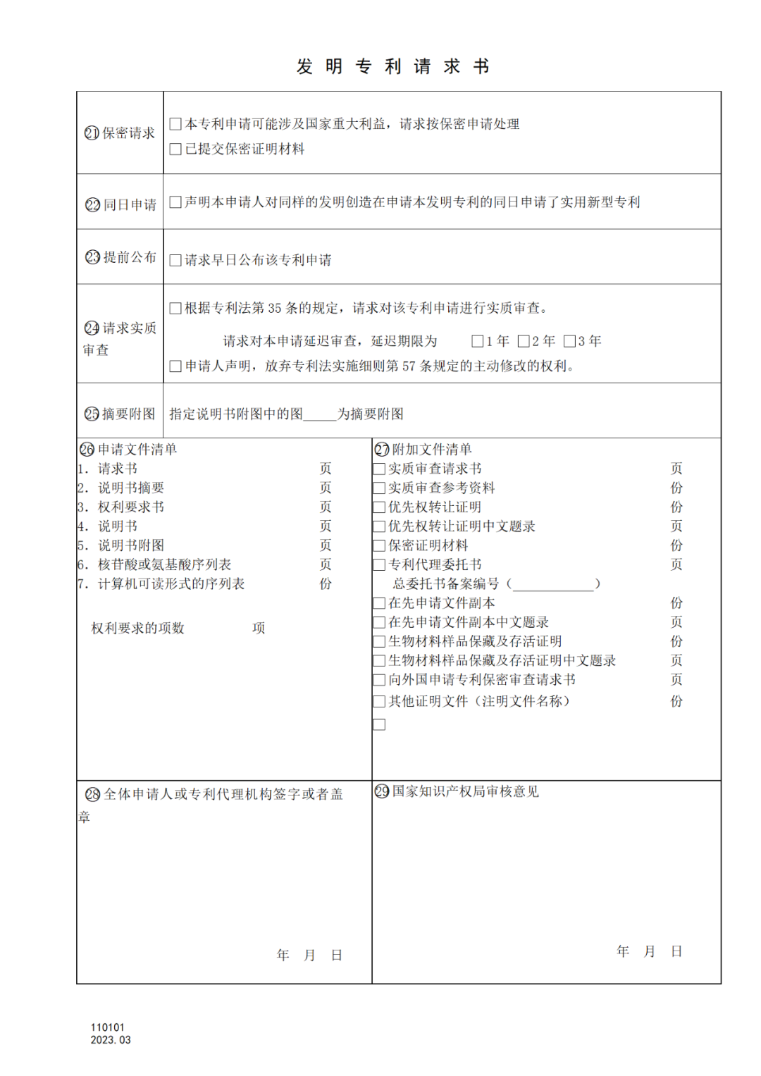 2025.1.10日起啟用！新修訂七張專利申請請求類表格