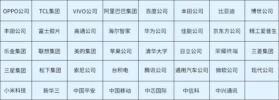 2024年度中國(guó)有效發(fā)明專利權(quán)利人排行榜（TOP100）