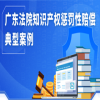 廣東高院發(fā)布知識產(chǎn)權懲罰性賠償?shù)湫桶咐?
