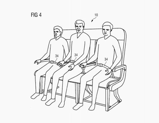 空客又申請座位設(shè)計奇葩專利