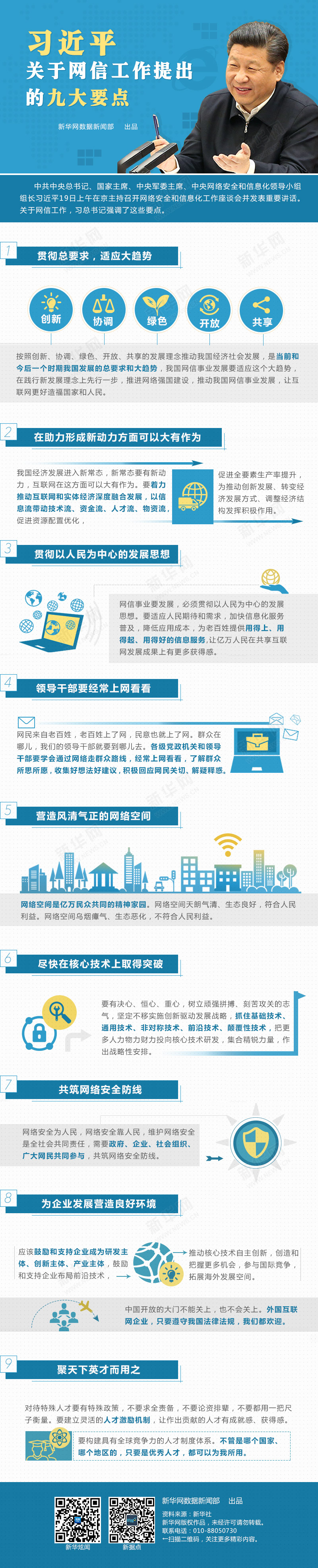 習(xí)近平關(guān)于網(wǎng)信工作提出的九大要點(diǎn)