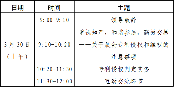 「企業(yè)展會(huì)知識(shí)產(chǎn)權(quán)保護(hù)能力提升培訓(xùn)班」即將開(kāi)班啦！