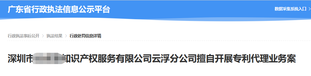 兩家機(jī)構(gòu)因擅自開展專利代理業(yè)務(wù)被罰近38萬(wàn)！  ?